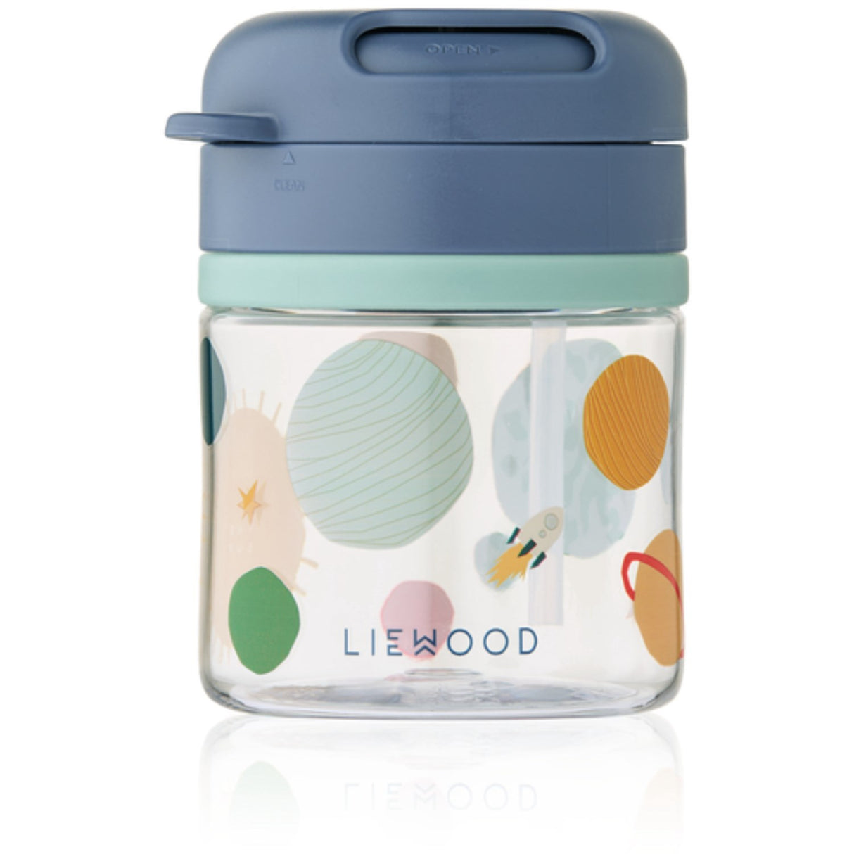 LIEWOOD Universe / Classic Navy Pavia Tritan Strån Kopp 280ml