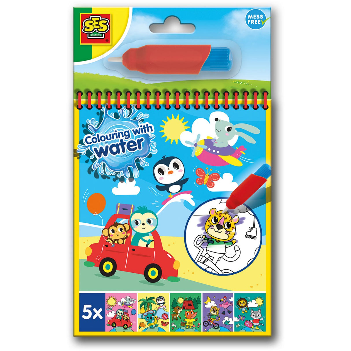 SES Creative Färgläggning Med Vatten Resa Målarbok