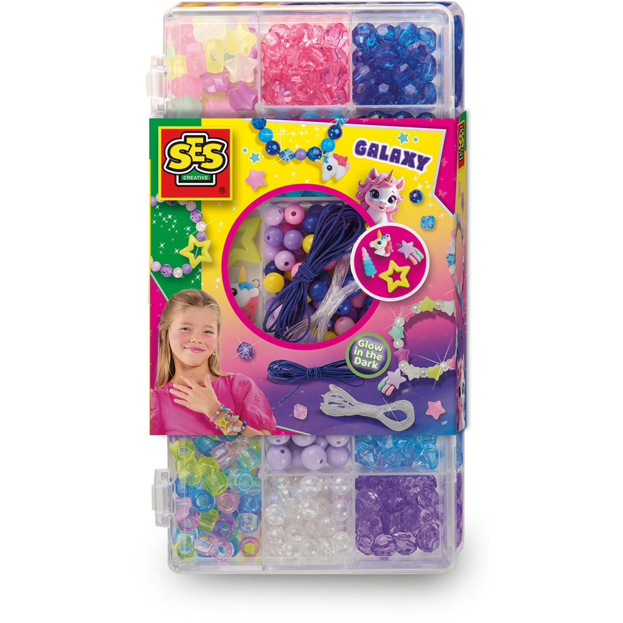 SES Creative Smycken Set Galax Pärlor