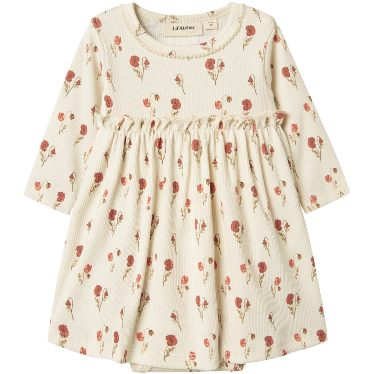 Lil'Atelier Turtledove Nbflavo Eko Ls Body Klänning Lil