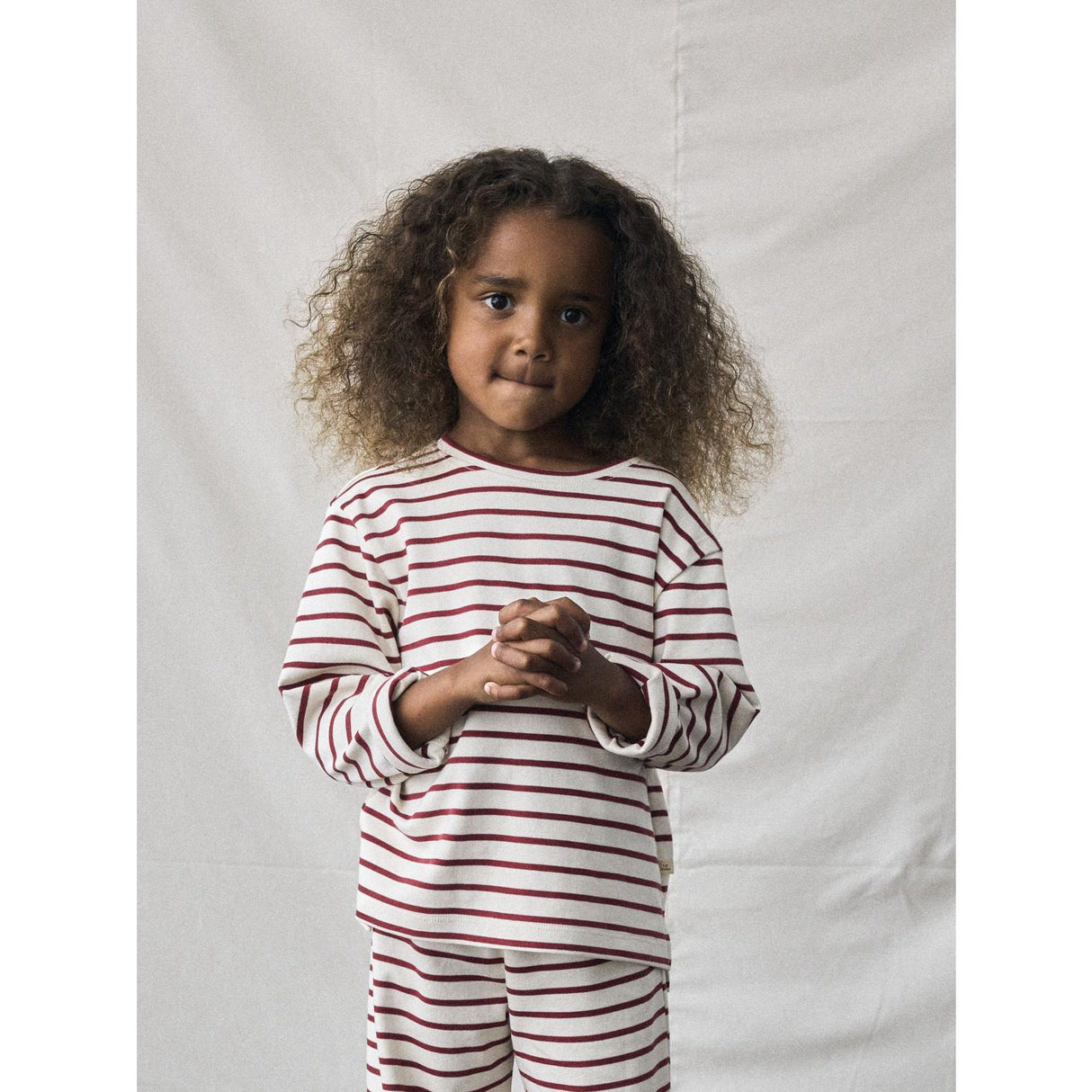 Lil'Atelier Turtledove Red Dahlia Nmflimia Ls Loose Topp Lil