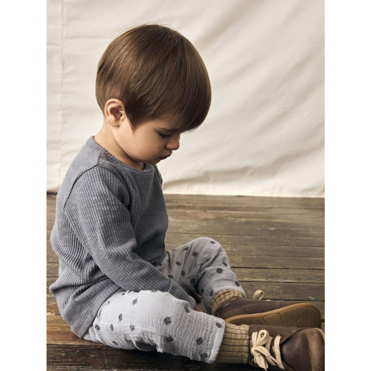 Lil'Atelier Ultimate Grey Nbmkoala Loose Byxor Lil