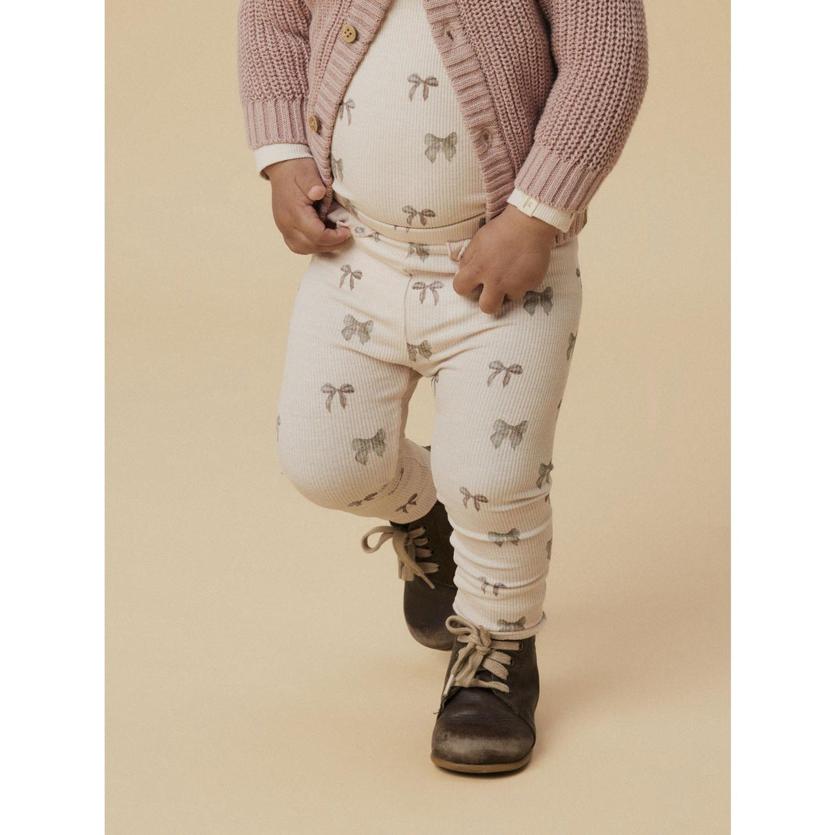 Lil'Atelier Silver Peony Bow Nbfgavo Efi Slim Leggings Lil Noos