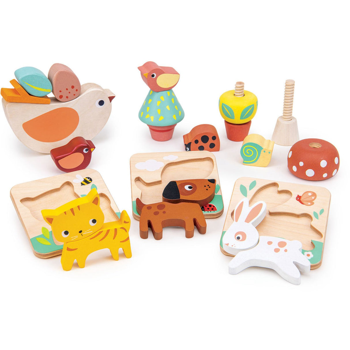 Mentari Pussel Set Trädgård Tema