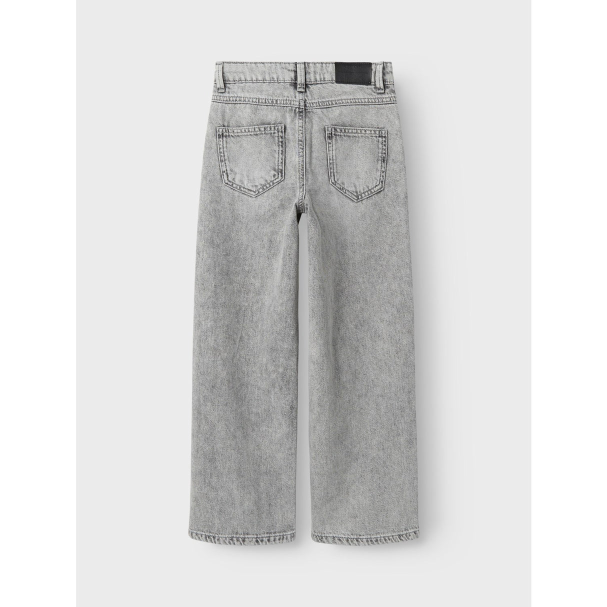 Name It Light Grey Denim Nkfrose Hw Wide Jeans Destr 1411-Be Noos