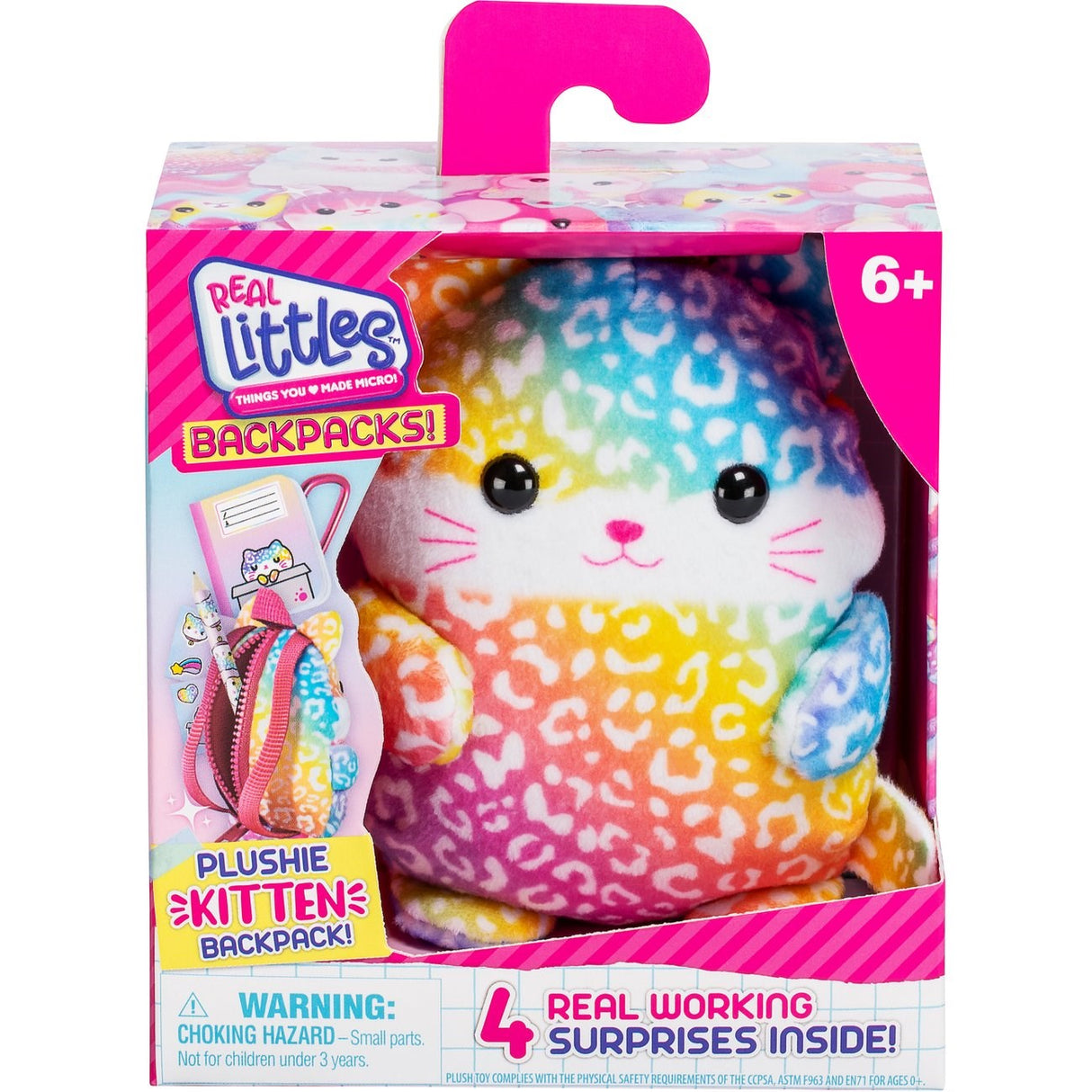 Real Littles Ryggsäck Plysch Kattunge