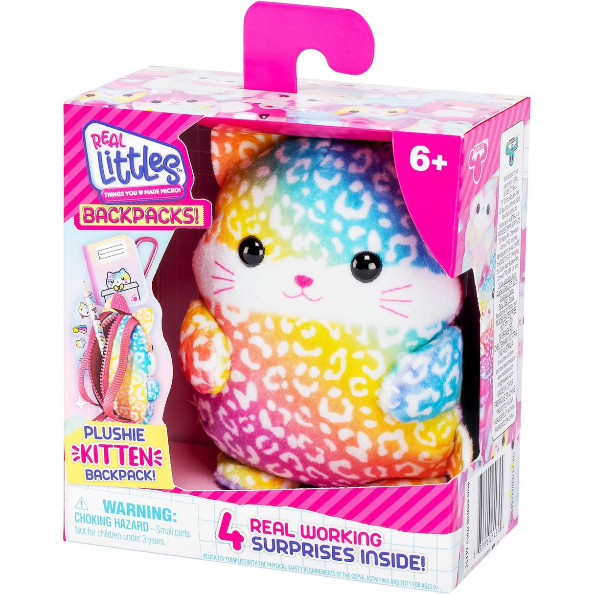 Real Littles Ryggsäck Plysch Kattunge