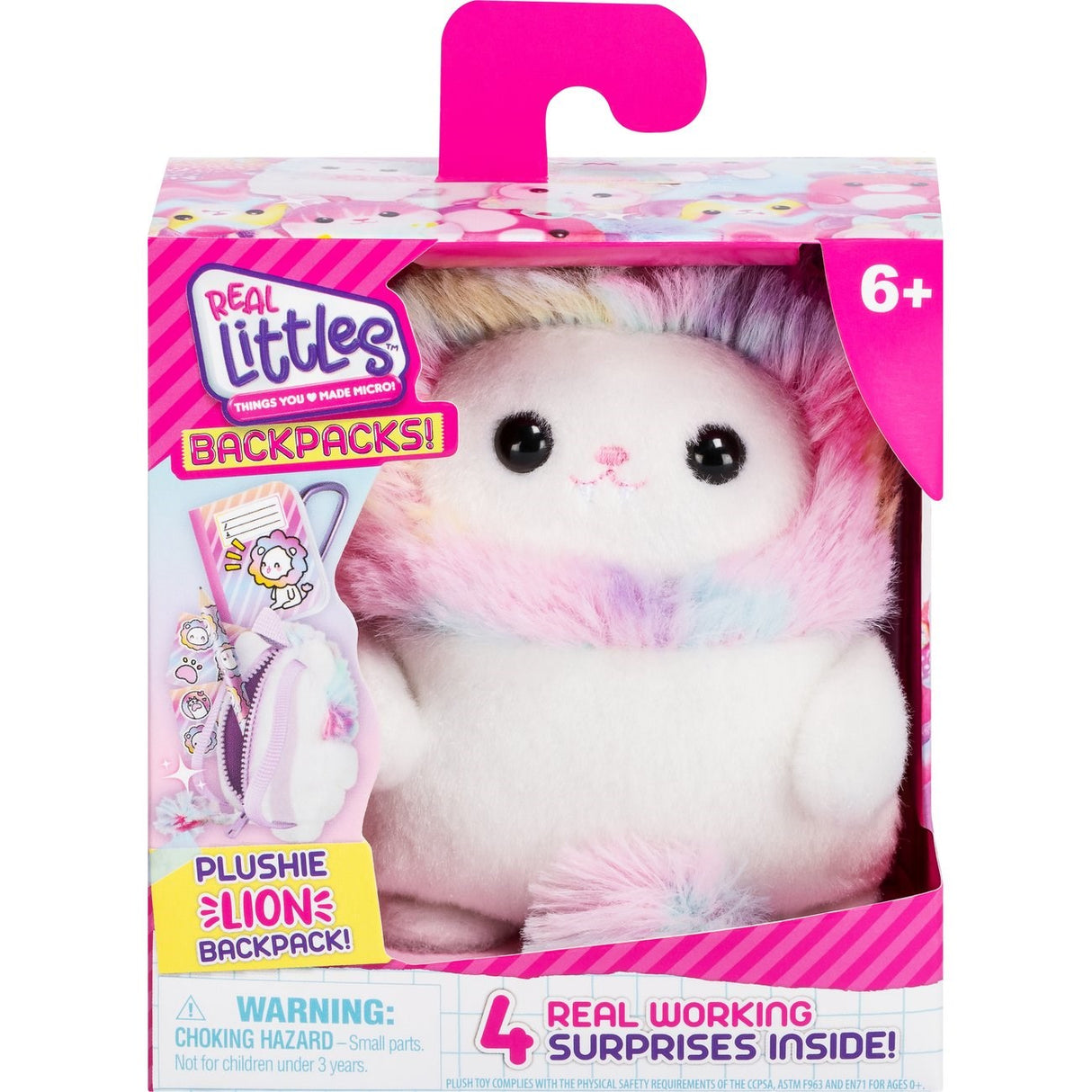 Real Littles Ryggsäck Plysch Lion