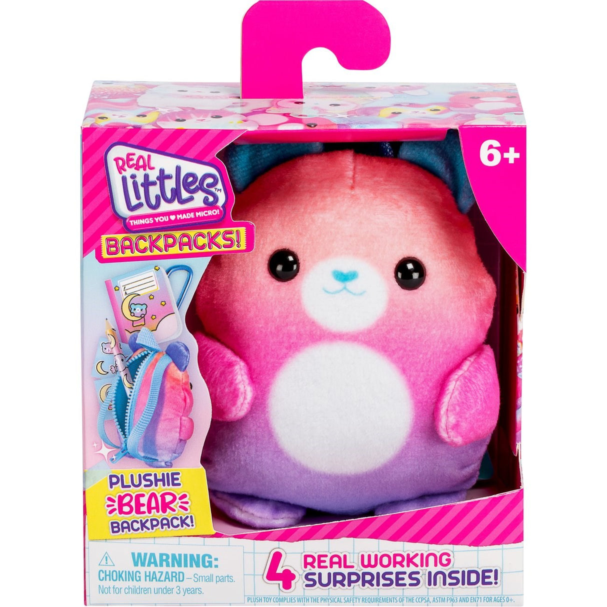 Real Littles Ryggsäck Plyschbjörn