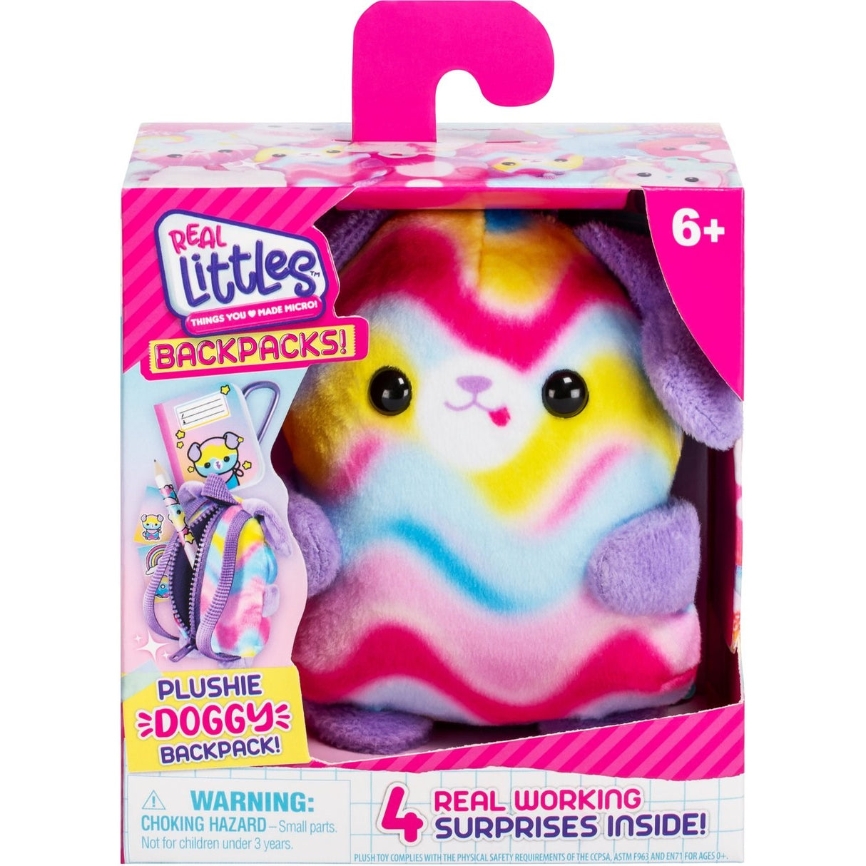Real Littles Ryggsäck Plysch Hund