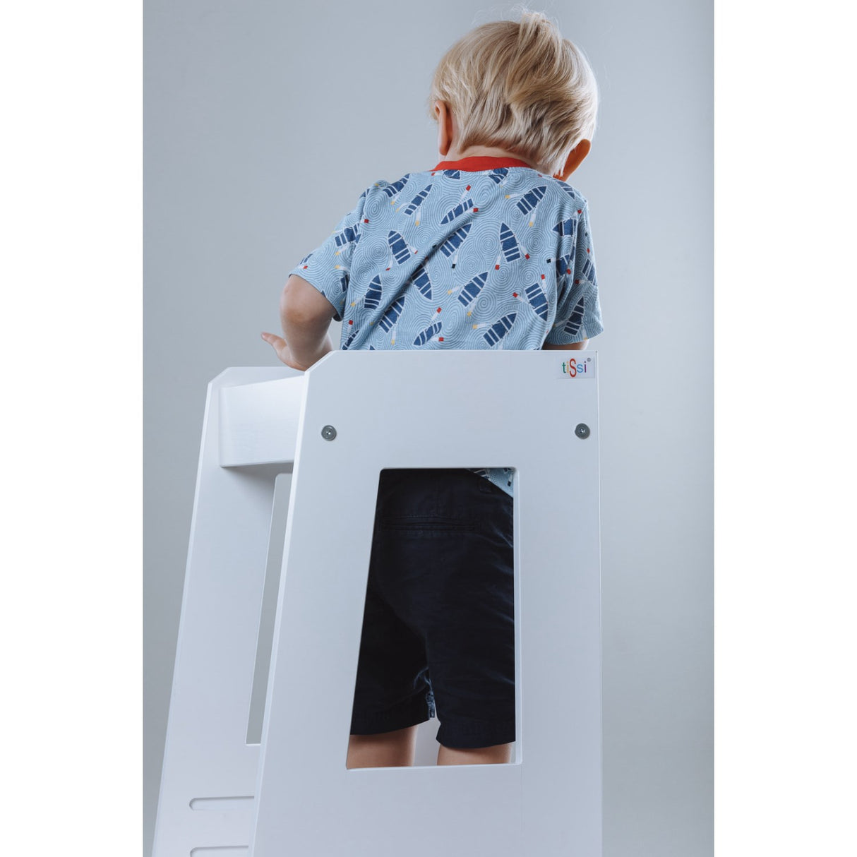 tiSsi® White Laquer Felix Lärande Torn Massiv Bok