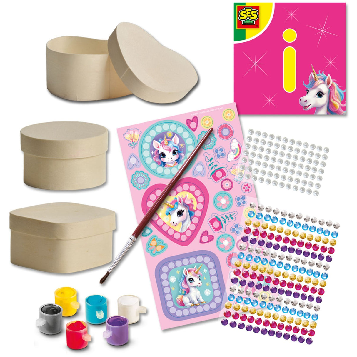 SES Creative Diamond Mosaic Unicorn Smyckeskrin