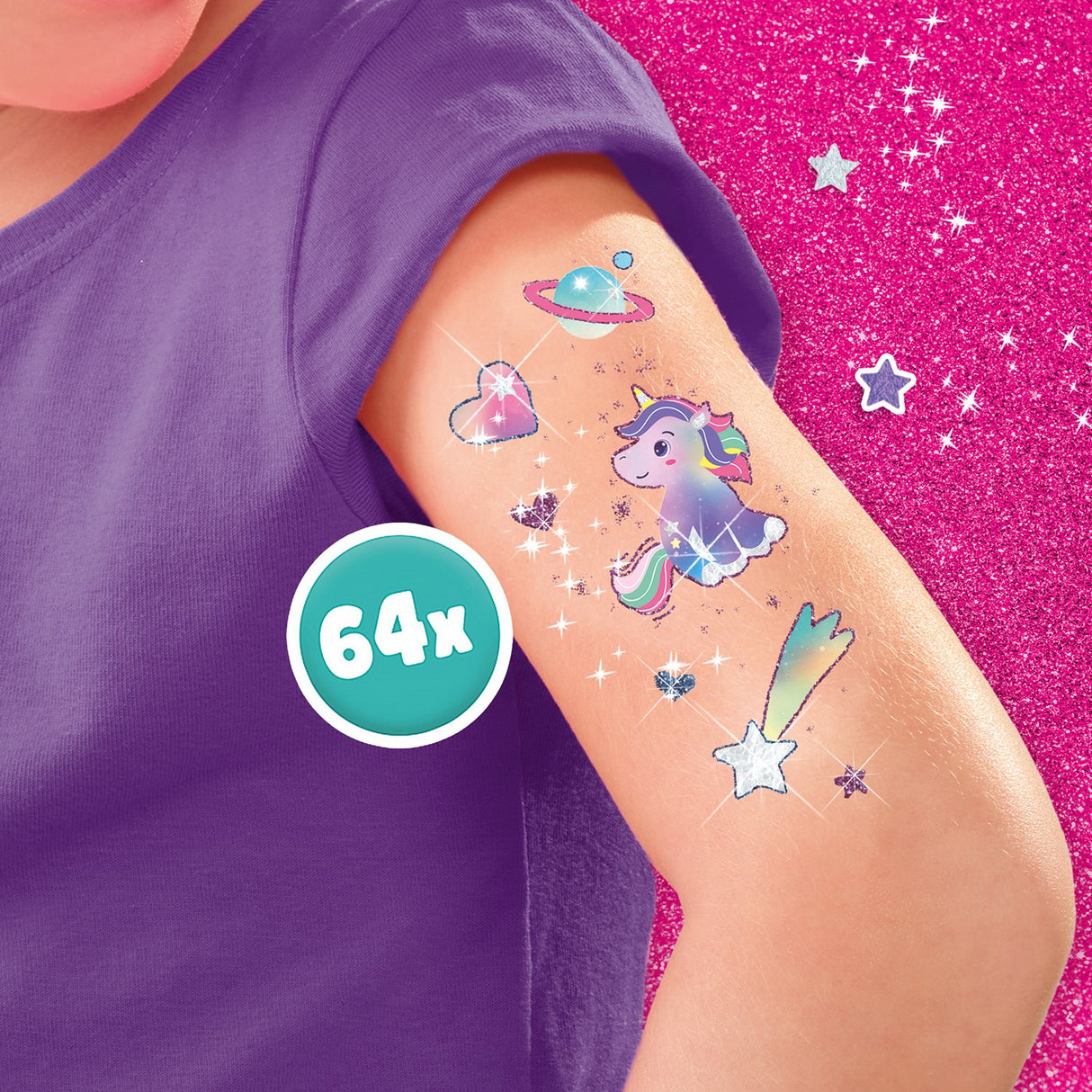 SES Creative Tatueringar Och Glitter Enhörning
