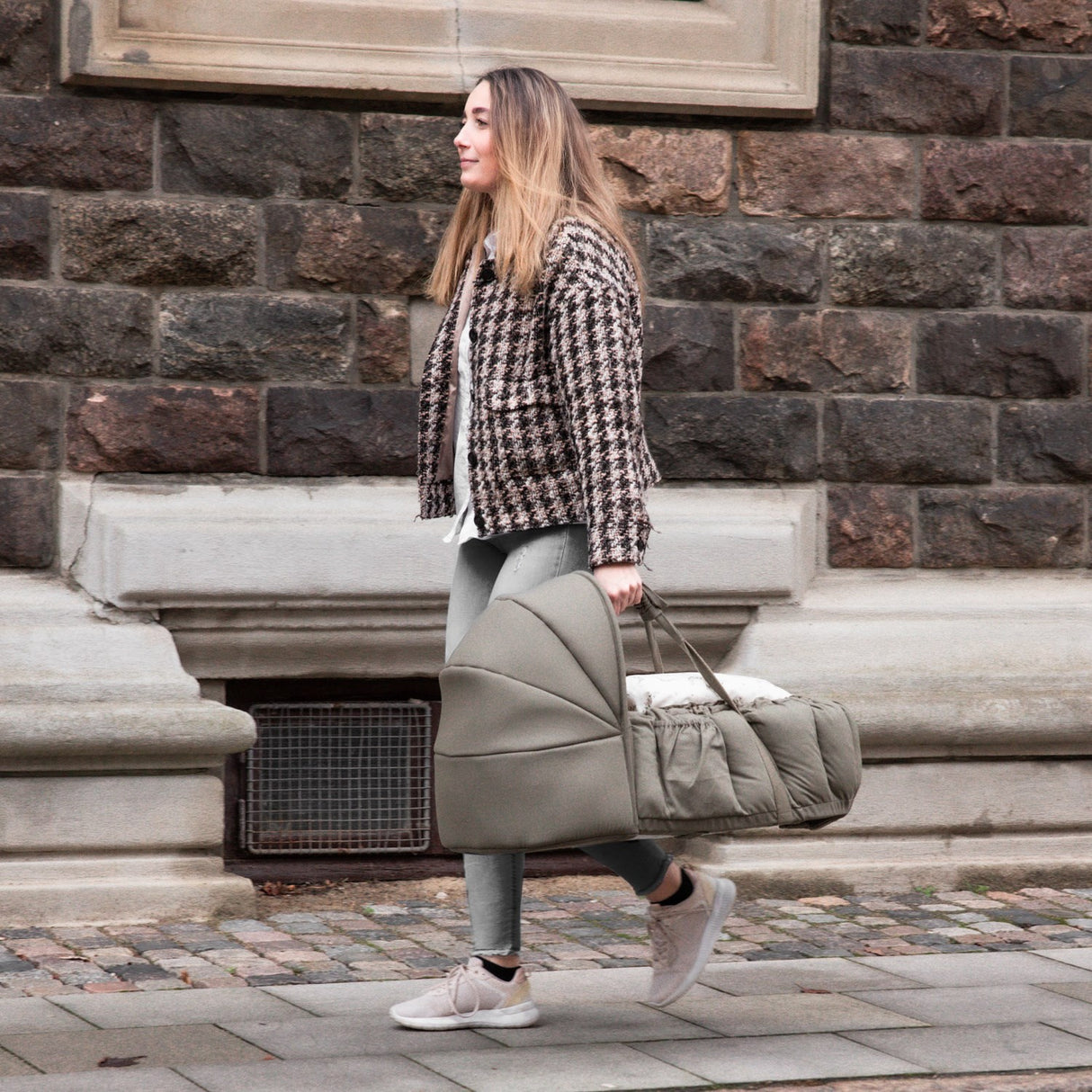 Sebra Dark Olive Huva For 3-In-1 Baby Nest