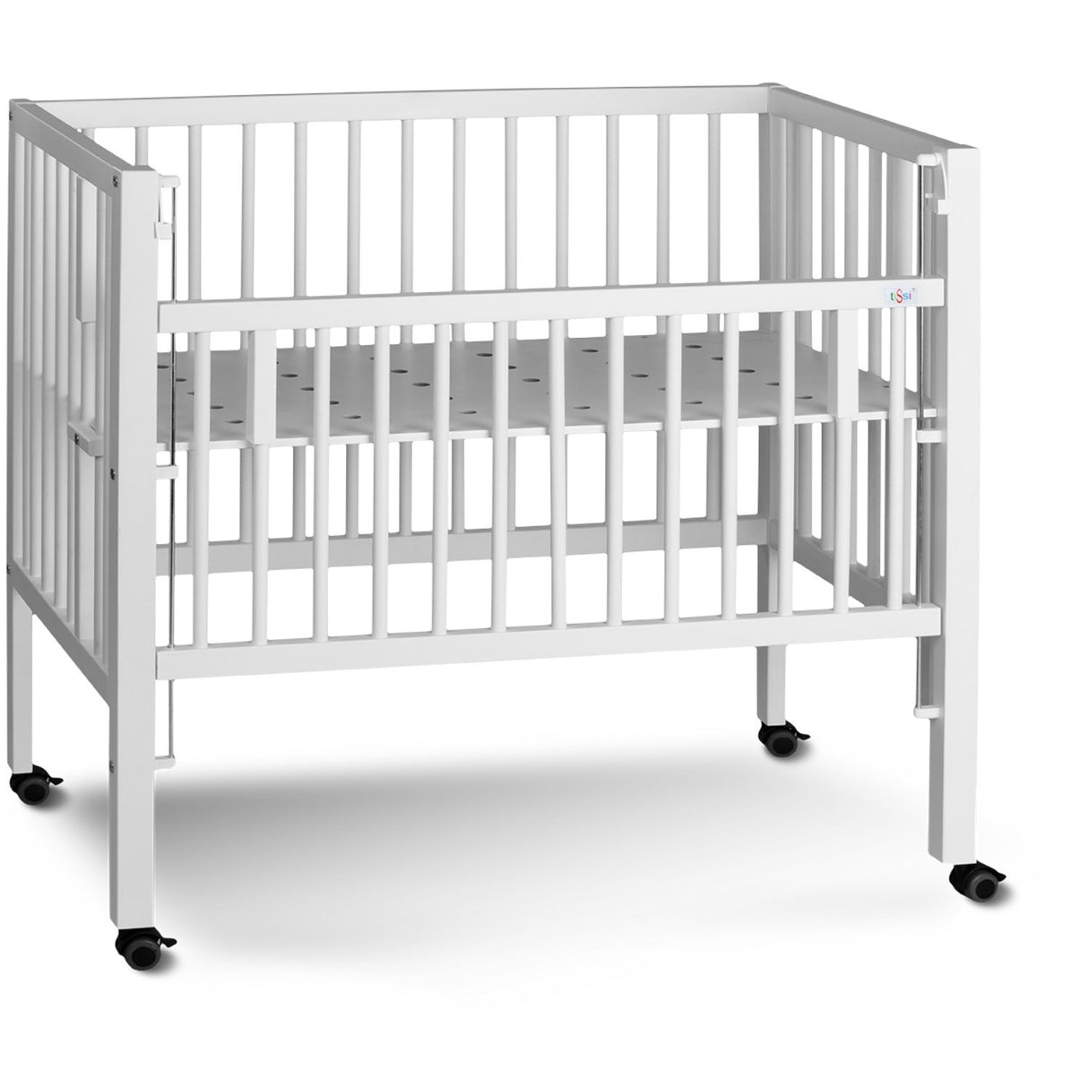 tiSsi® White Laquer Maxi Barneseng Massiv Bok