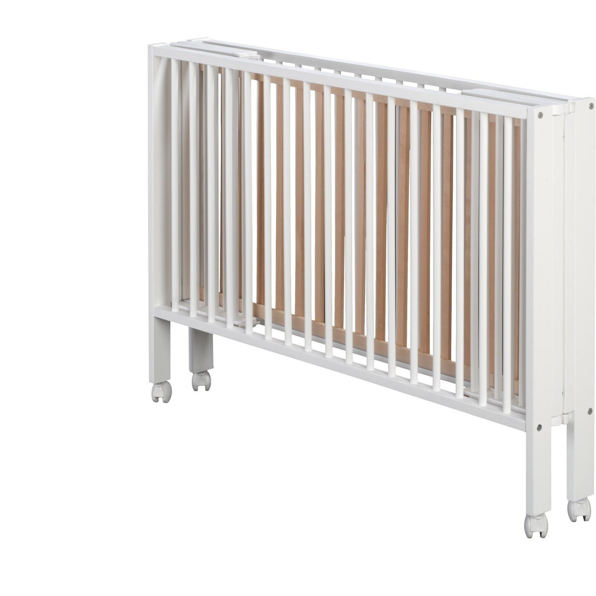 tiSsi® White Laquer Jori Sammenklappelig Säng Massiv Bok