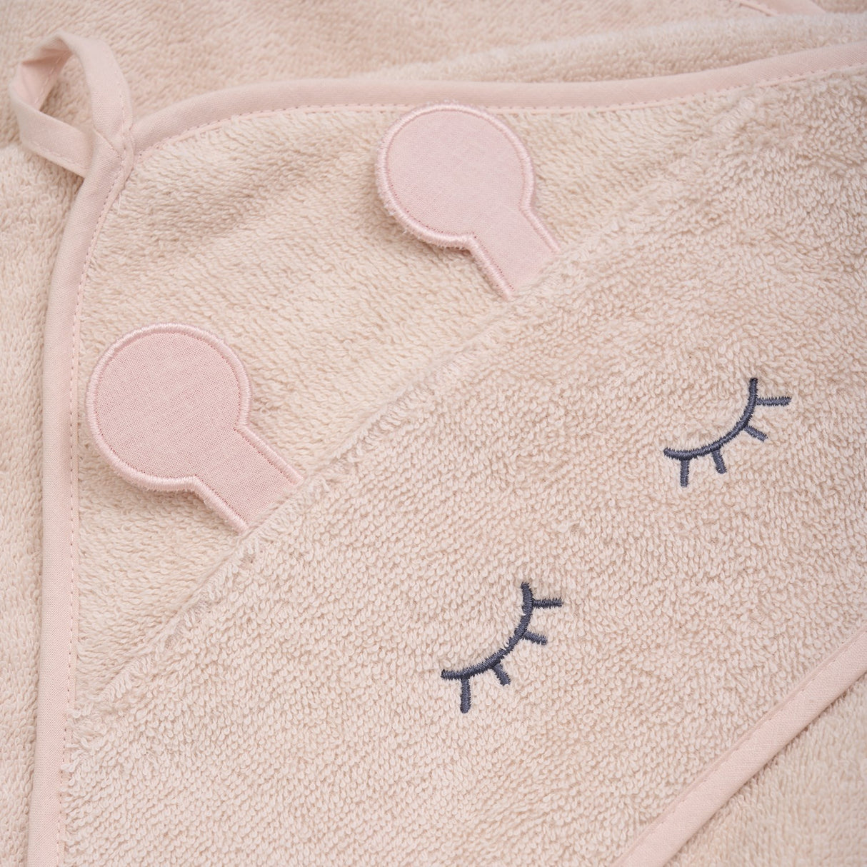 Pippi Rose Dust Hooded Baby Handduk