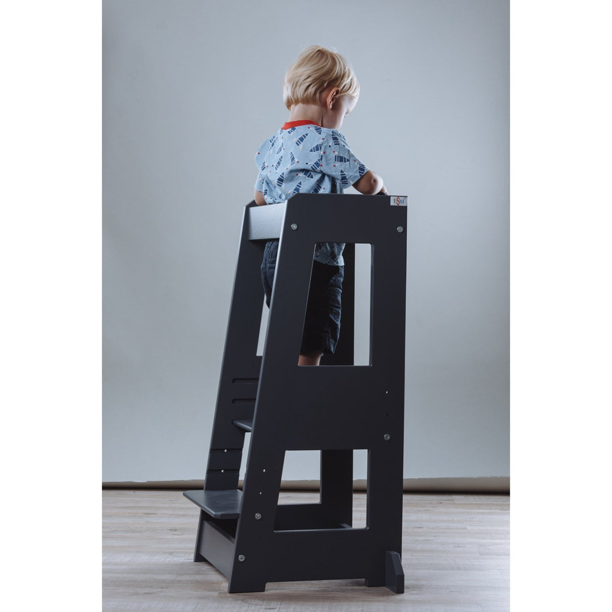 tiSsi® Grey Laquer Felix Lärande Torn Massiv Bok
