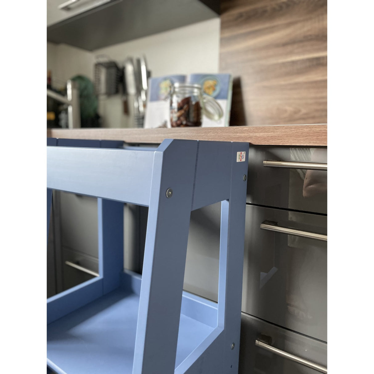 tiSsi® Dove Blue Laquer Felix Lärande Torn Massiv Bok