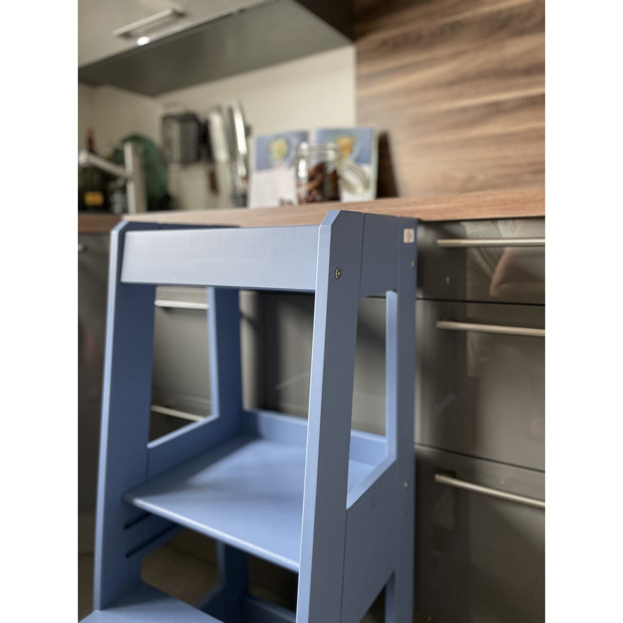 tiSsi® Dove Blue Laquer Felix Lärande Torn Massiv Bok