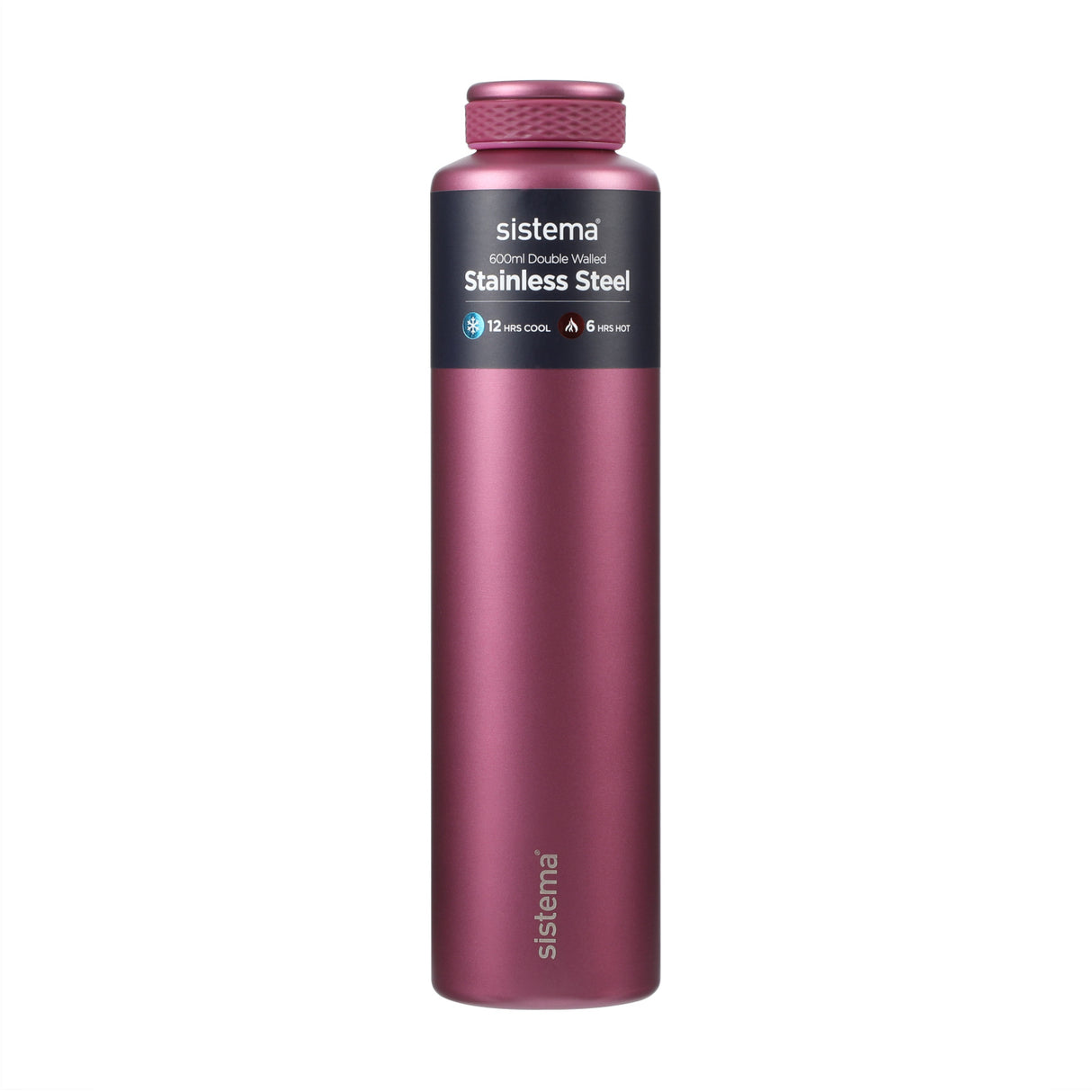 Sistema Fig Purple Stainless Steel Dricksburk 600 Ml
