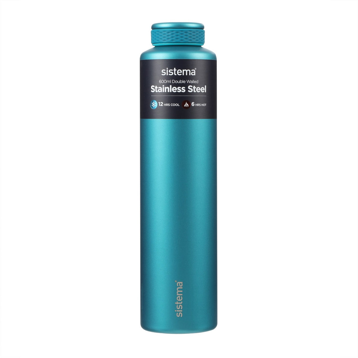Sistema Stainless Steel Vattenflaska 600 ml Teal