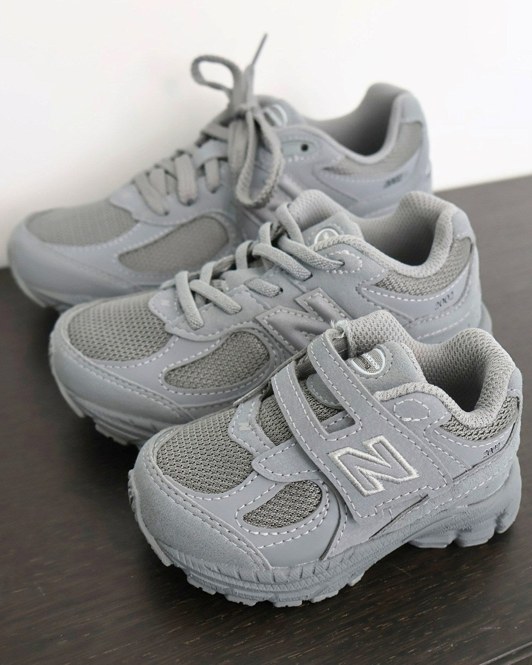 New Balance Slate Grey New Balance 2002 Kids Hook & Loop