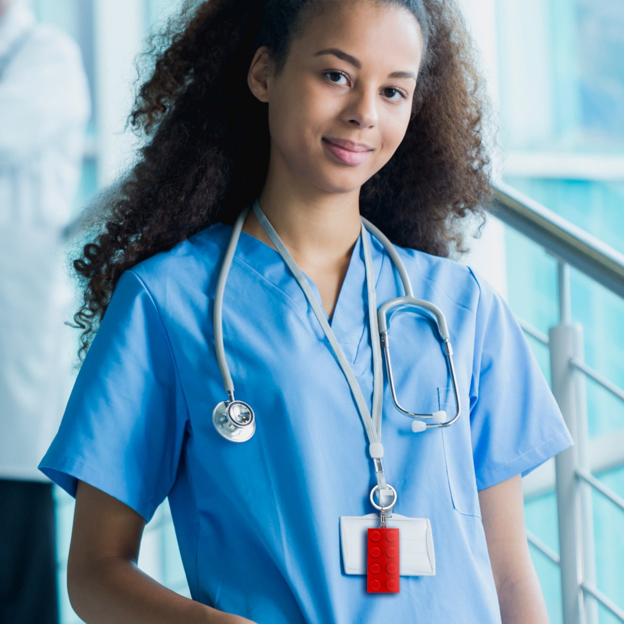 Euromic Lego® Minifigurines™ Keychain Light 2X4 Brick Red