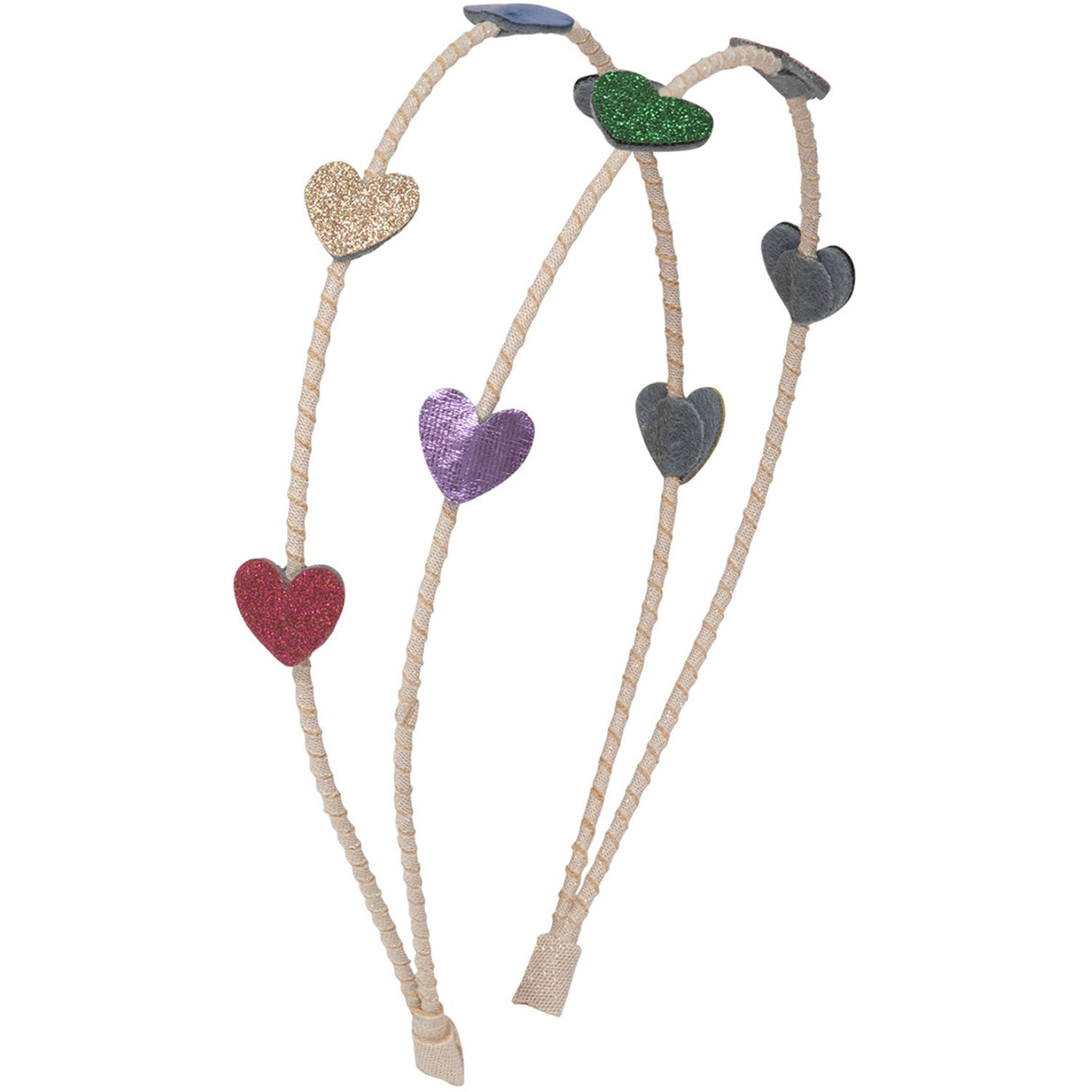 Mimi & Lula Dubbel Hårbøjle - Jazzy Heart Dancing Queen