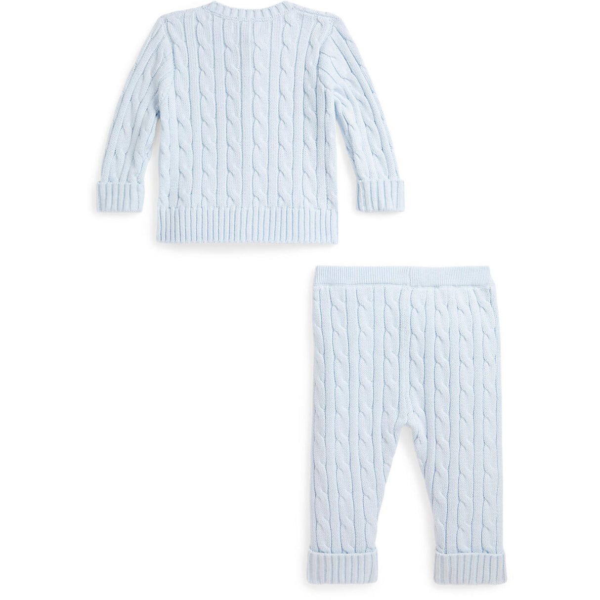 Ralph Lauren Baby Pearl Blue Baby Boy Jumper Sett