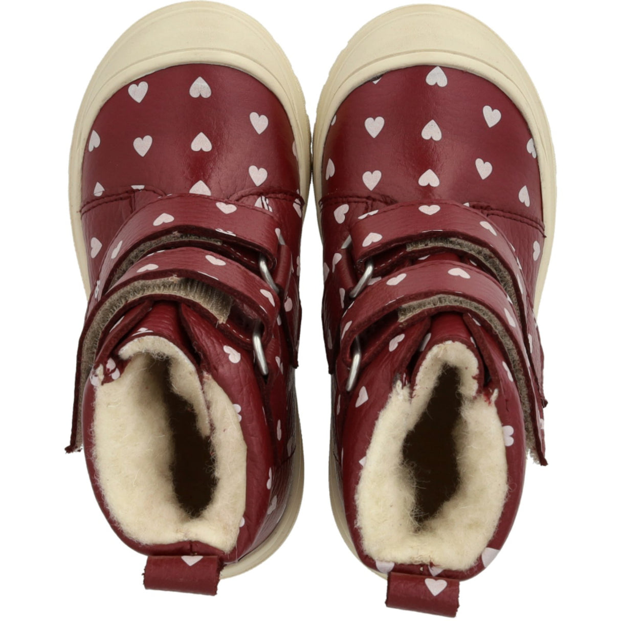 Angulus Berry W. Rose Hearts Heart Print TEX Känga med ullfoder