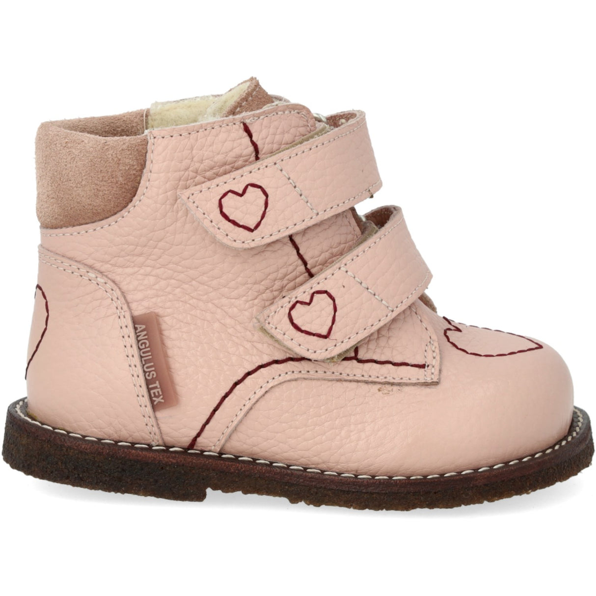 Angulus Rosebud/Rosebud påbörjar TEX-känga med hjärtbroderi