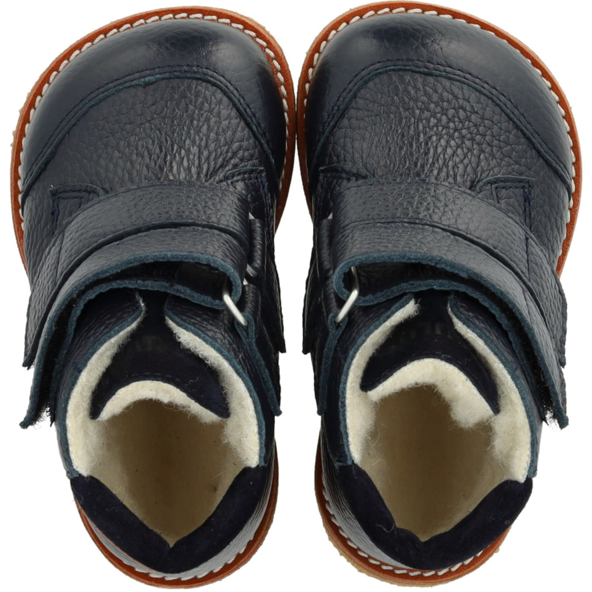 Angulus Navy/Navy Nybörjare TEX Känga med Broderad Snögubbe