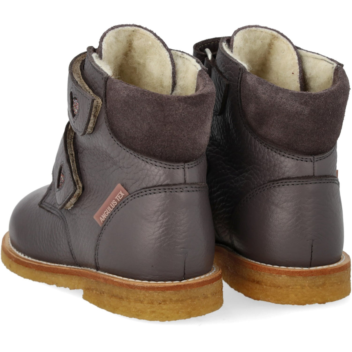 Angulus Lavender/Multi Glitter/Lavende TEX Känga med Glittrande Glitter Hjärtan