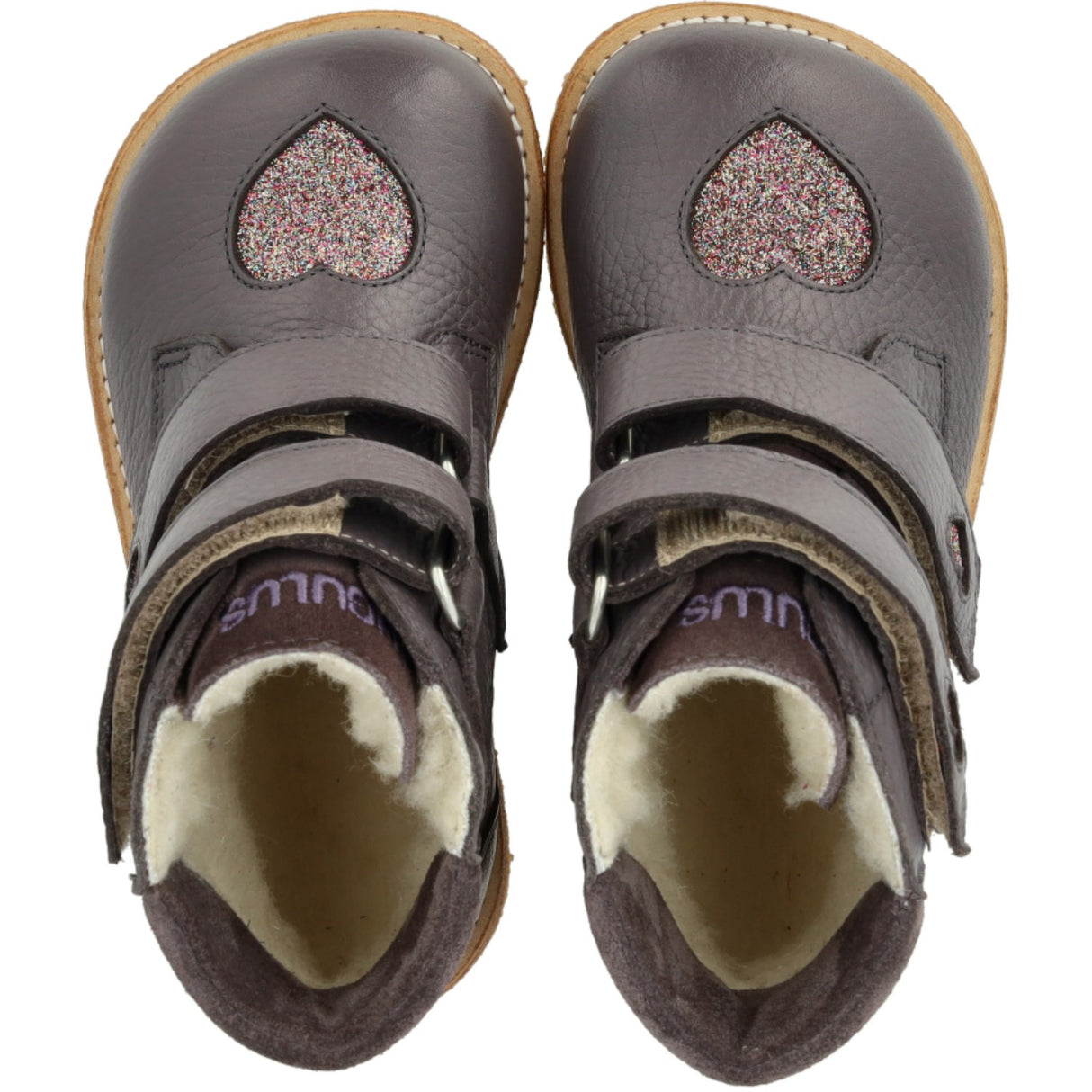 Angulus Lavender/Multi Glitter/Lavende TEX Känga med Glittrande Glitter Hjärtan