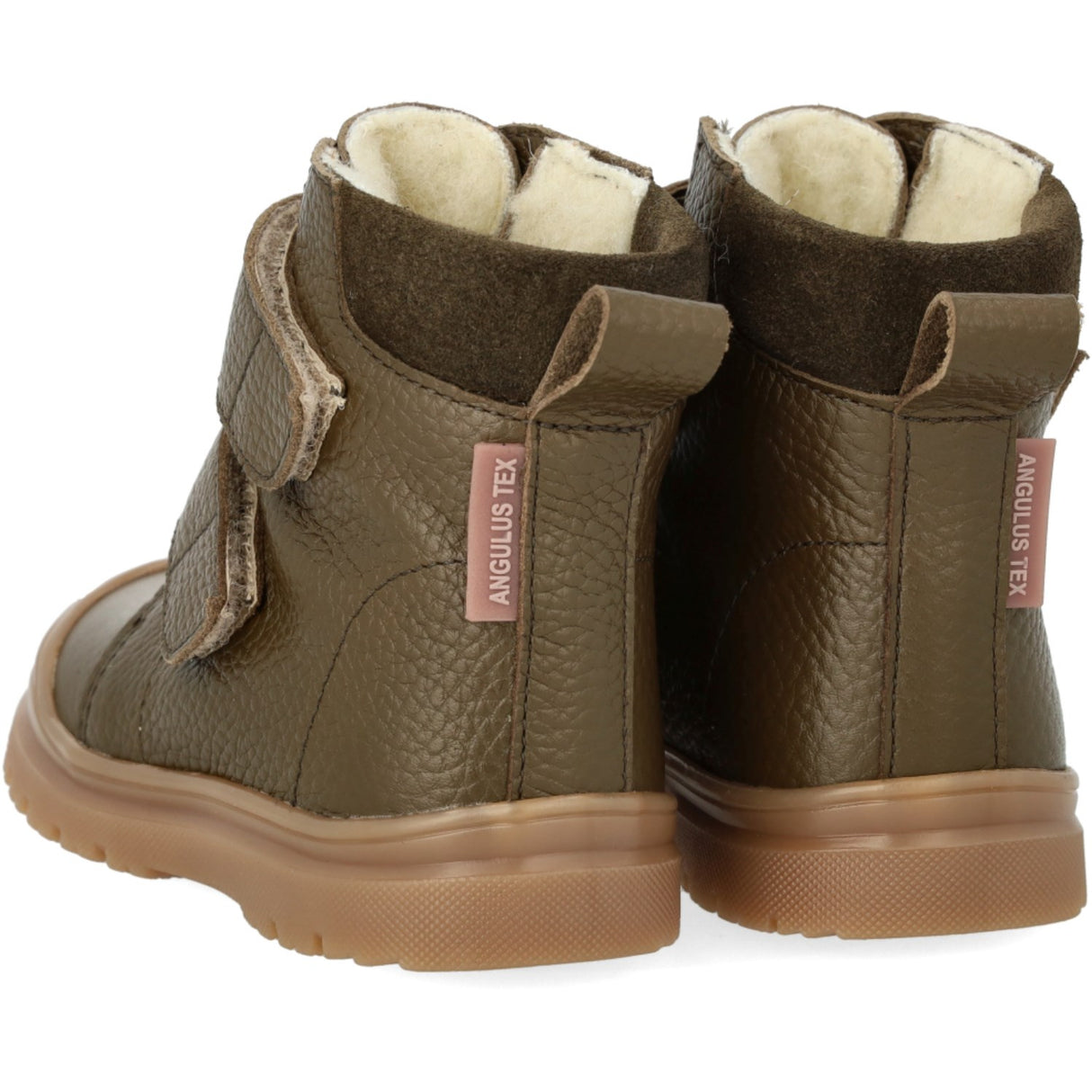 Angulus Dark Olive/Forrest Nybörjare TEX-känga med mjukt merinoullfoder