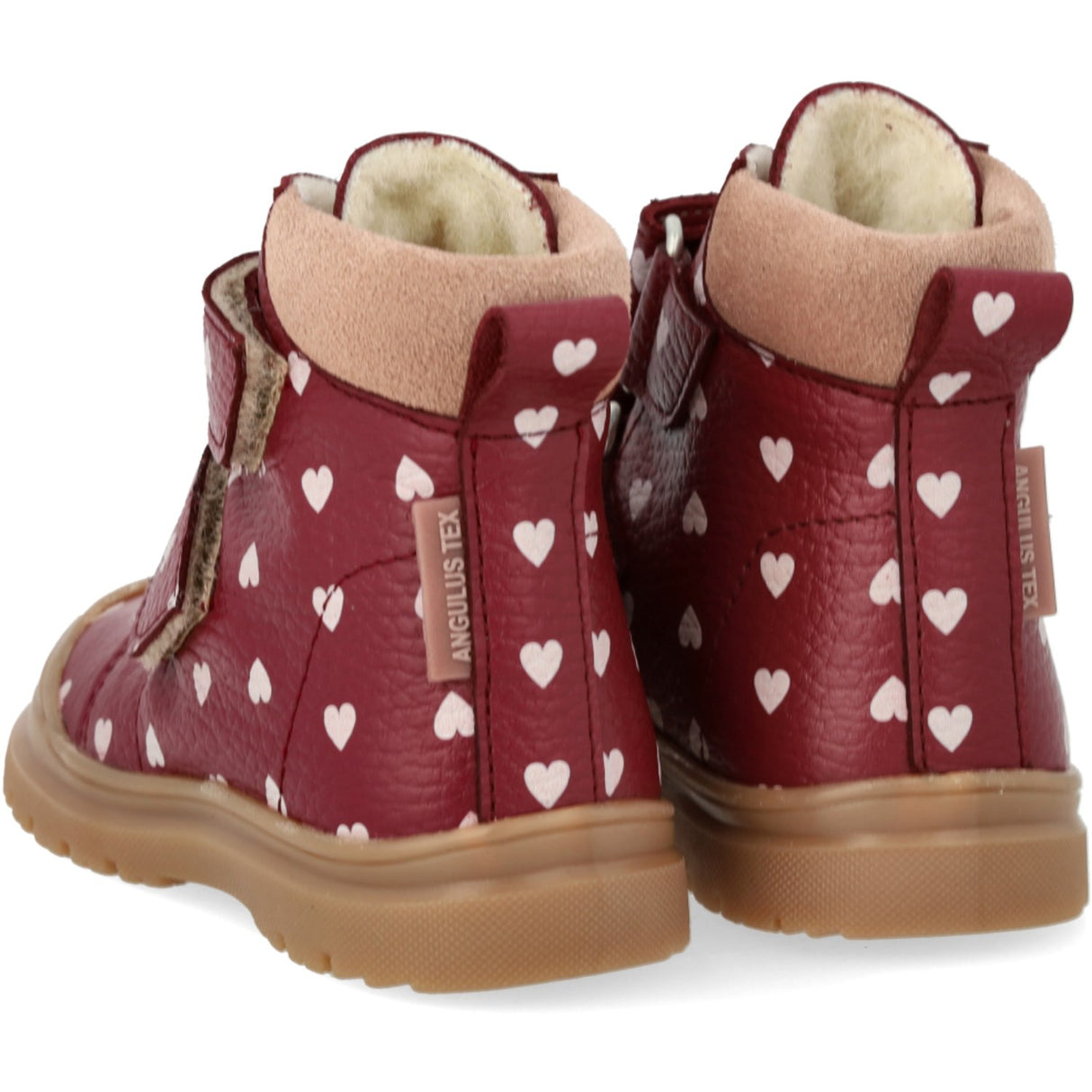 Angulus Berry Hearts/Rosebud Börjar TEX-støvle Med Print Och Merino Uldfoer