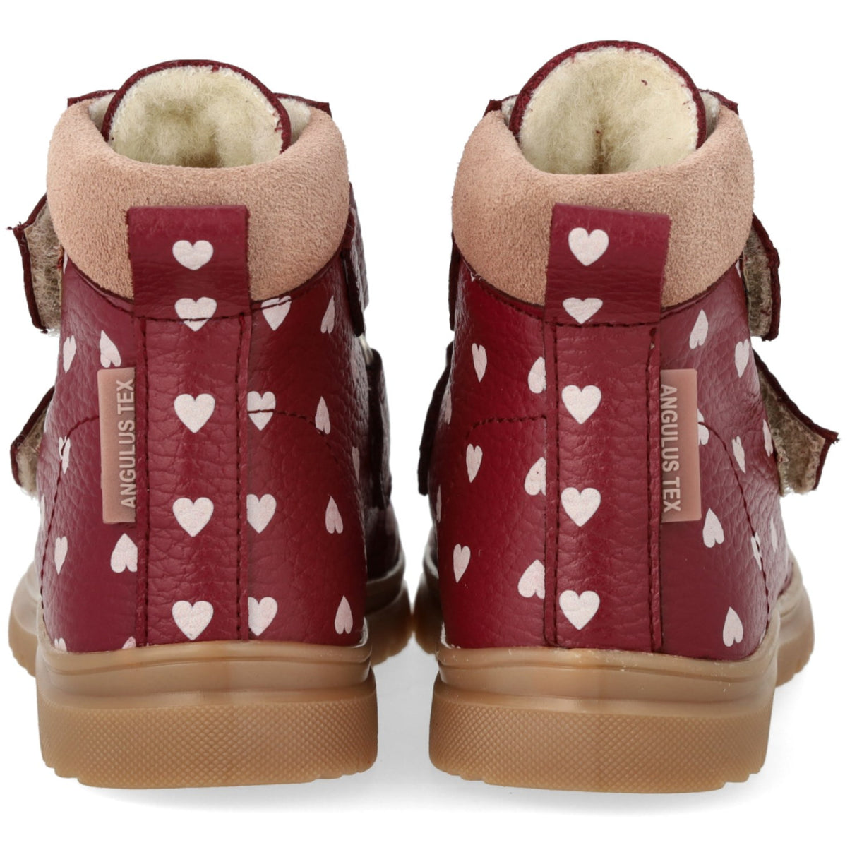 Angulus Berry Hearts/Rosebud Börjar TEX-støvle Med Print Och Merino Uldfoer