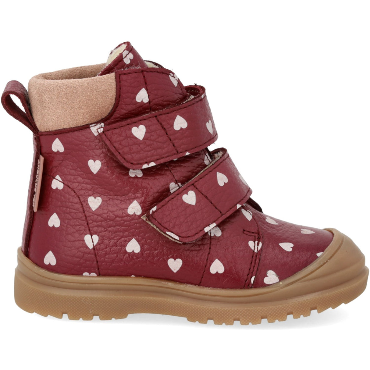 Angulus Berry Hearts/Rosebud Börjar TEX-støvle Med Print Och Merino Uldfoer