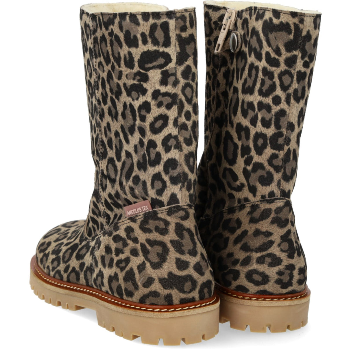 Angulus Beige Leo Classic Mid-High Mocka Känga