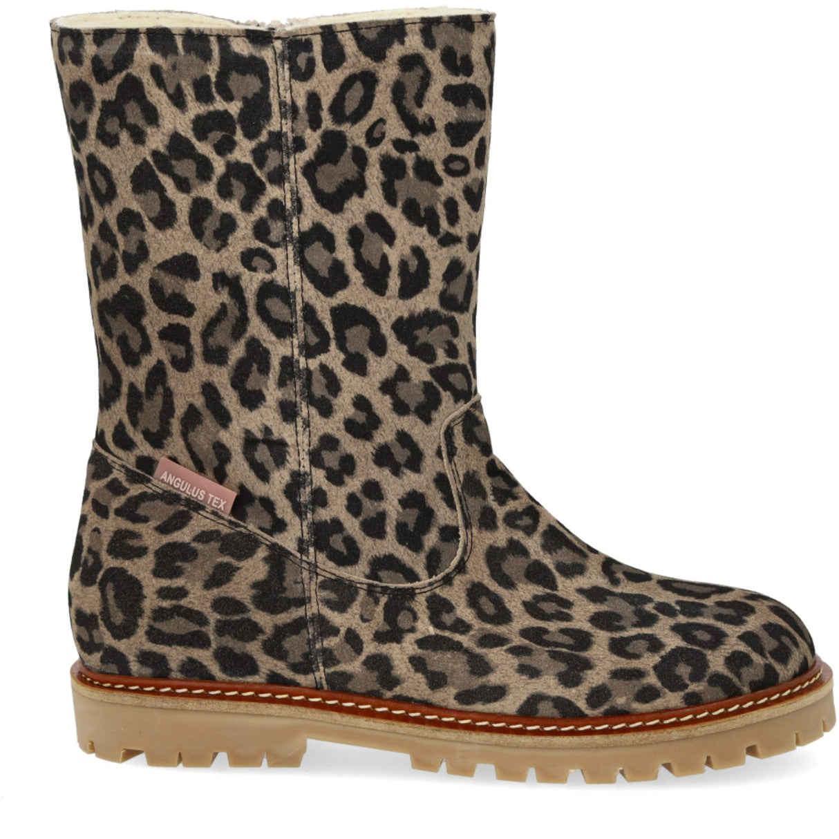 Angulus Beige Leo Classic Mid-High Mocka Känga