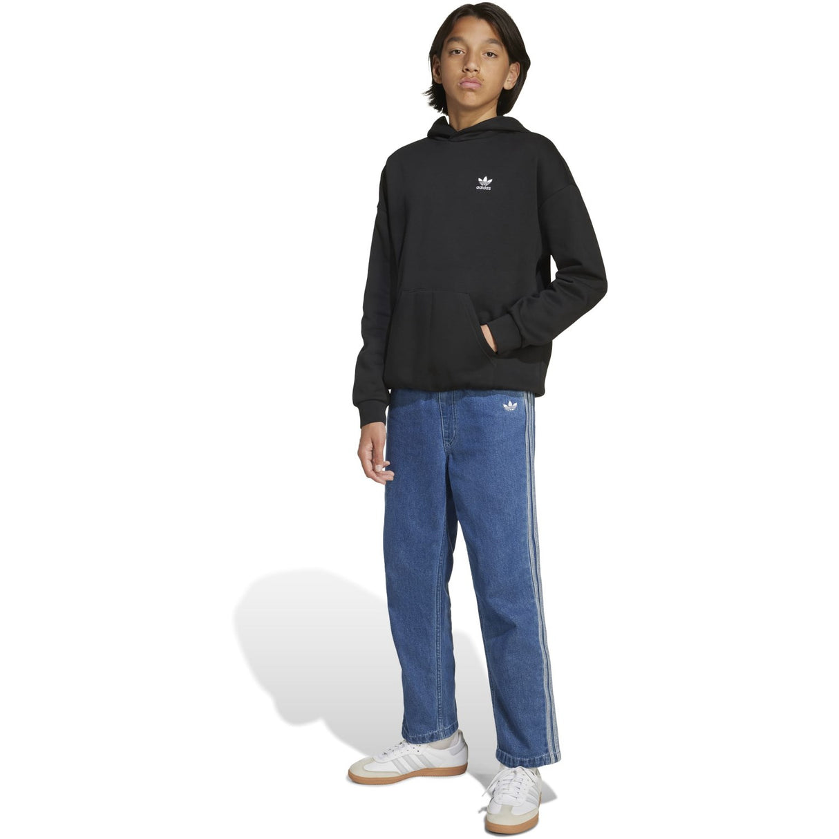 adidas Originals Black/White Loose Hoodies Fl