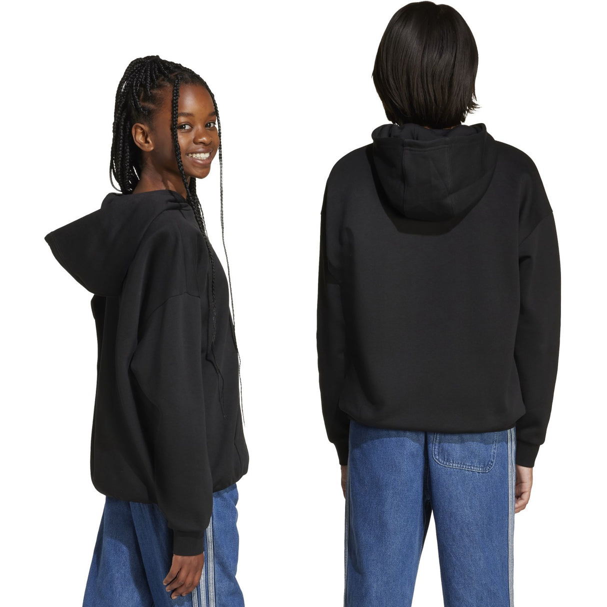 adidas Originals Black/White Loose Hoodies Fl