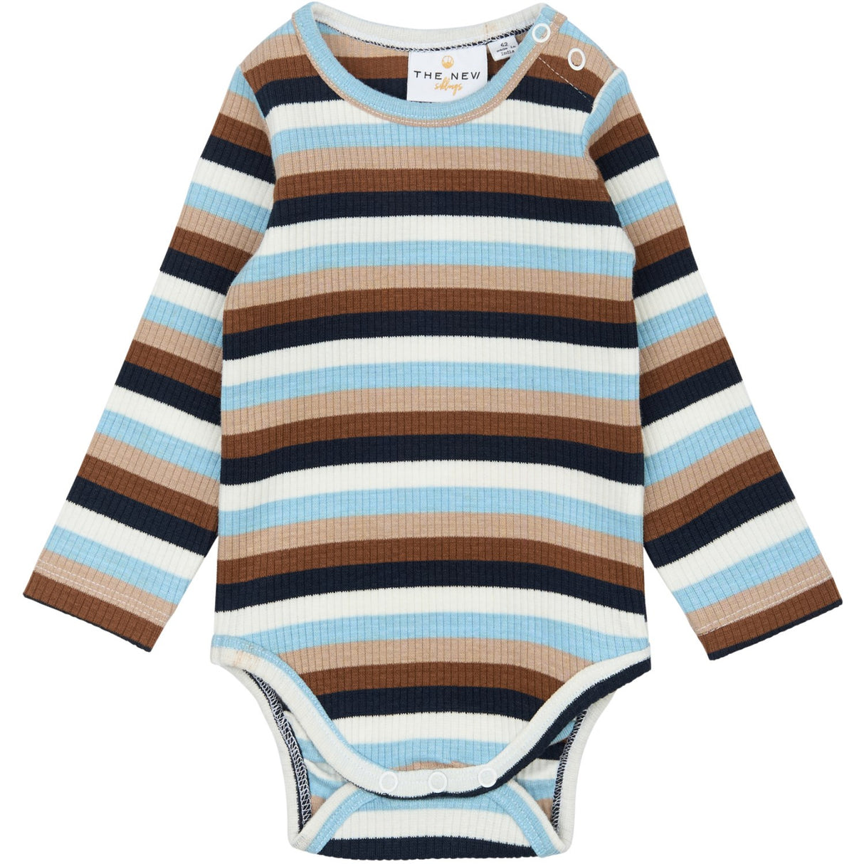 THE NEW Siblings Powder Blue Striped TNSBPark L_S Rib Body