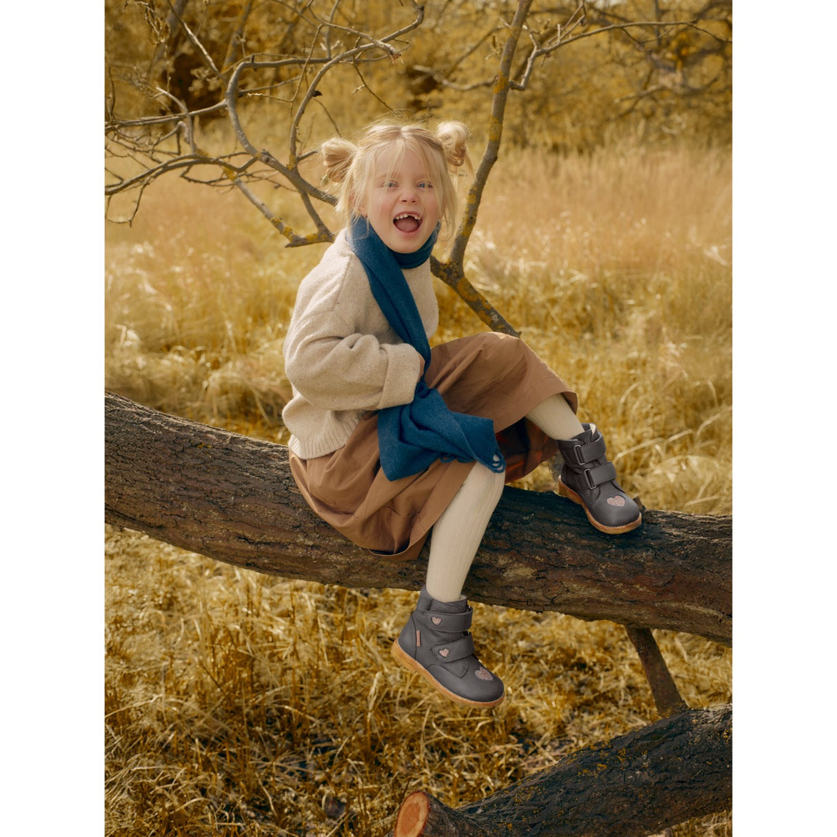 Angulus Lavender/Multi Glitter/Lavende TEX Känga med Glittrande Glitter Hjärtan