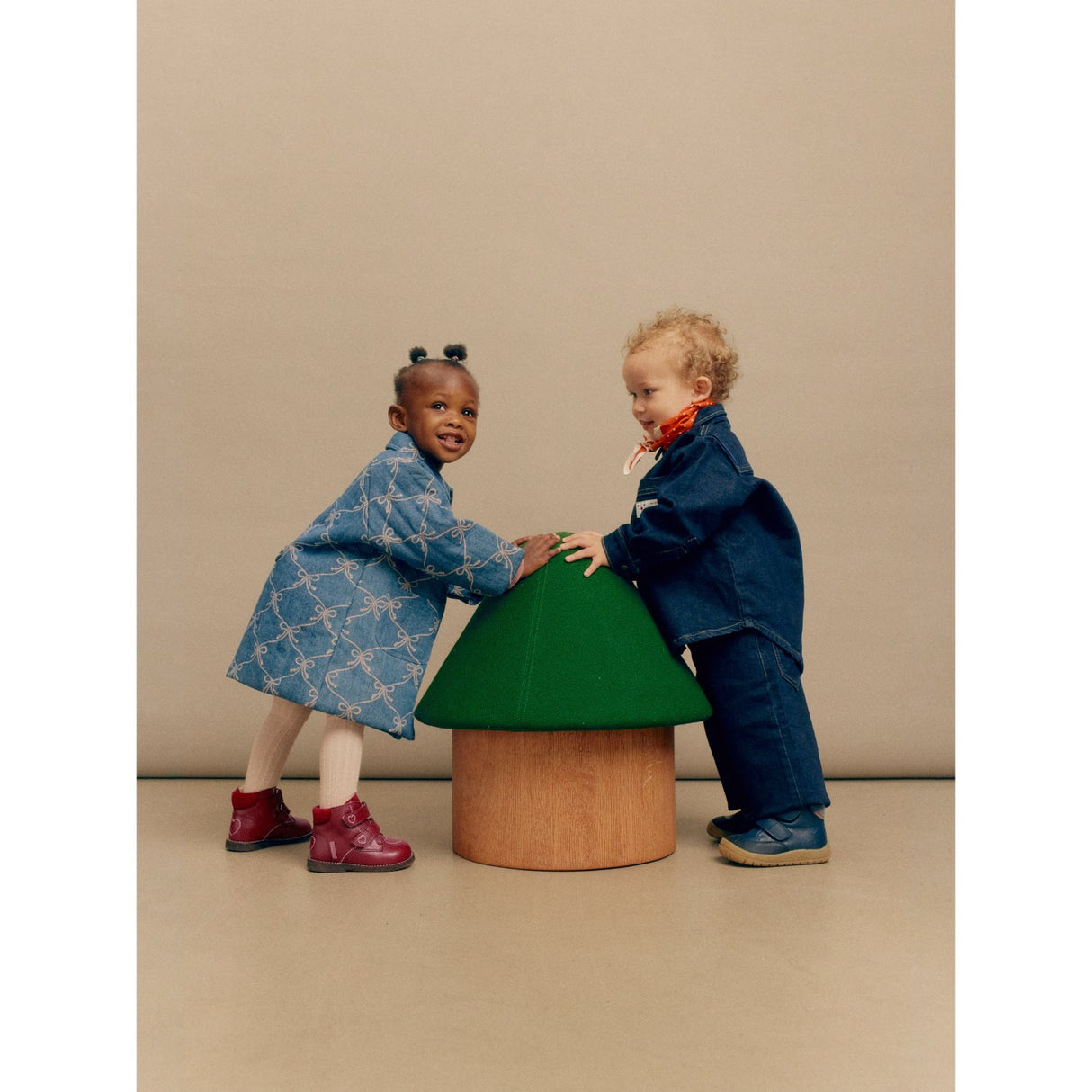 Angulus Navy/Tan/Blue Fog Nybörjare TEX-känga med kontrastsömmar