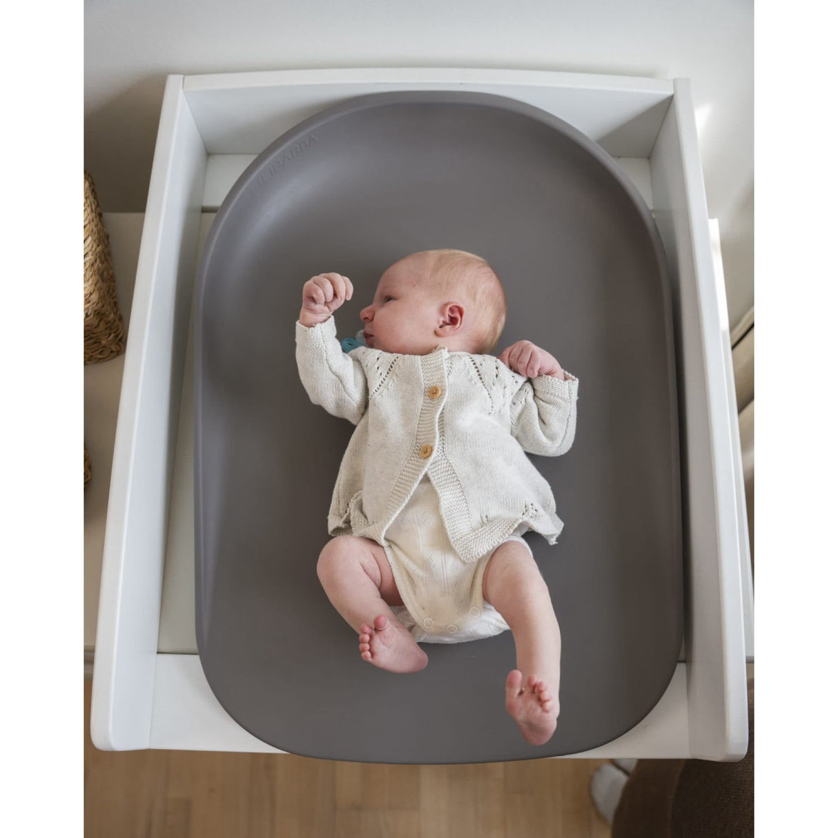 FILIBABBA Grey Bobbie 2.0 Soft Feel Changing Mat