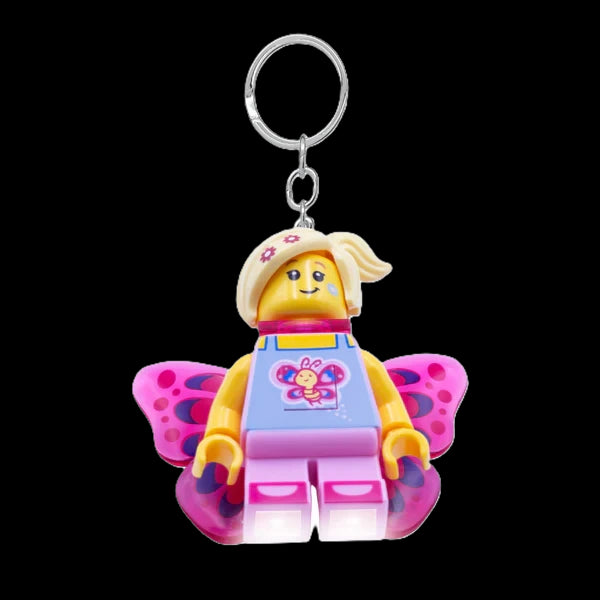 Euromic Lego® Iconic Butterfly Girl Keychain W/Led Light