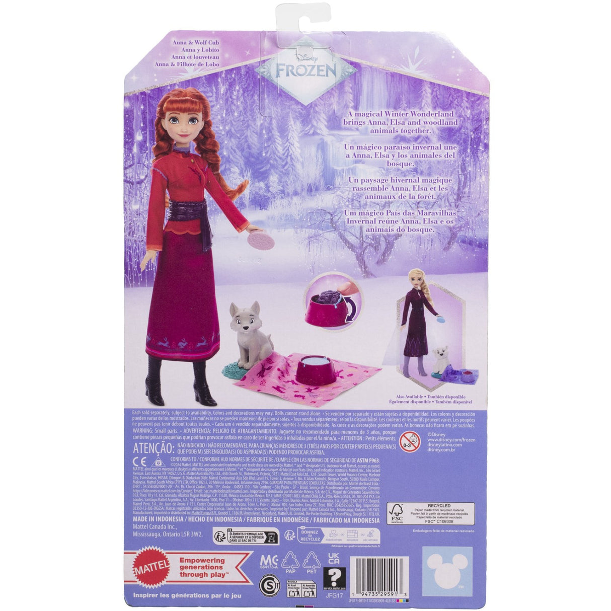 Disney Frozen Anna Og Baby Ulv
