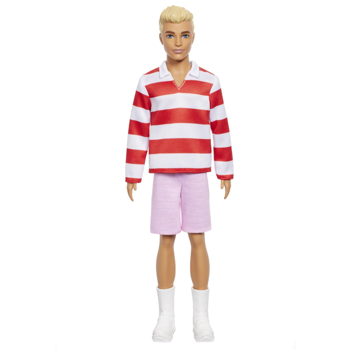 Barbie® Fashionista Ken Docka Rød & Hvid Striber